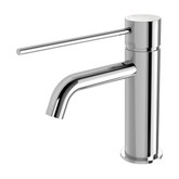 Vivid Slimline Basin Phoenix Mixer Curved Outlet With Extended Lever - Chrome